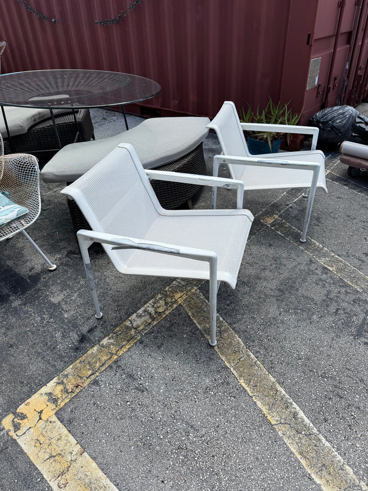 Richard Schultz pr of arm chair loungers