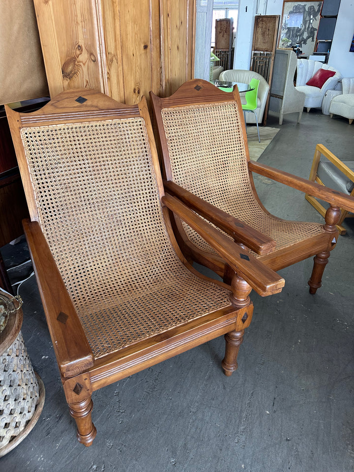 Pr Plantation style chairs