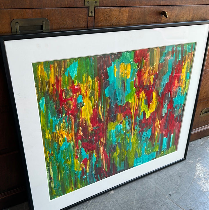 Colorful art in frame