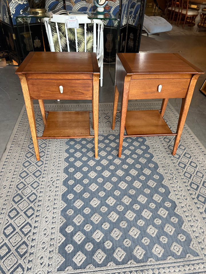 Pr Newly refurbished Profile nightstands by Drexel