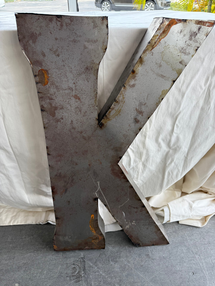 Large Metal K letter