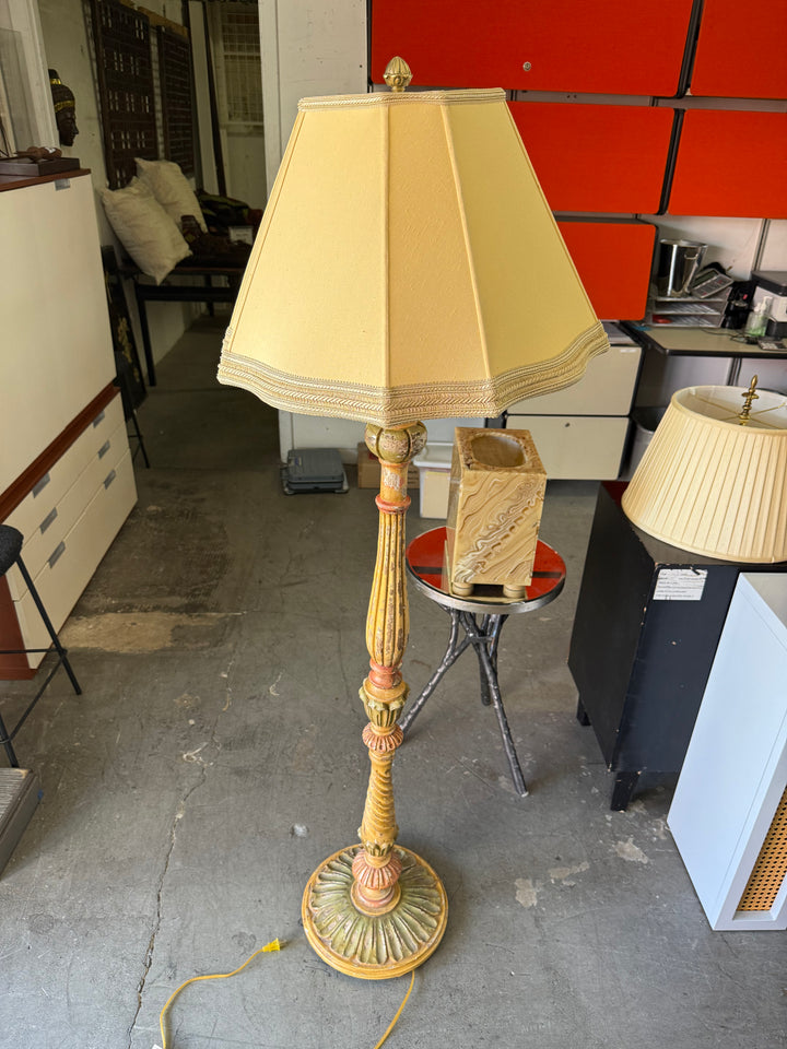 Italian gilt style floor lamp