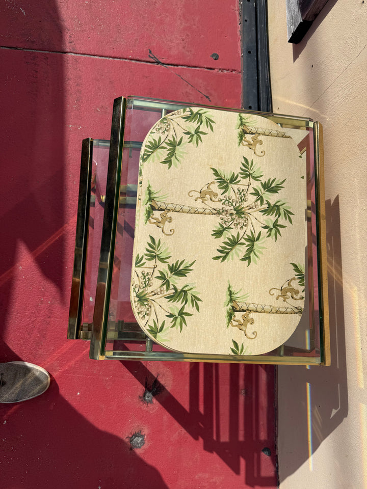 Set/8 monkey palm tree placemats