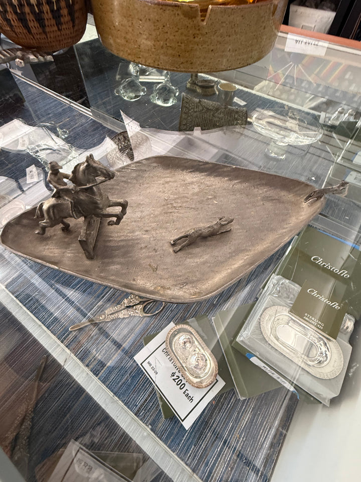 Vintage racetrack ashtray