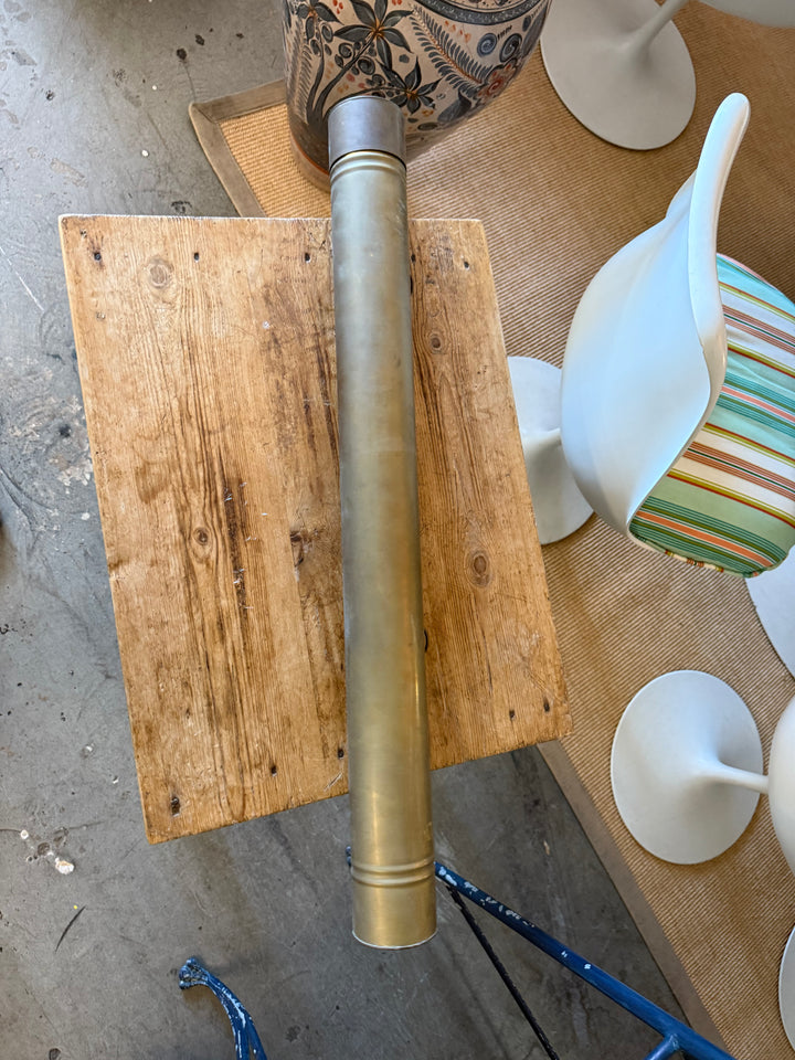 Old Brass tube with lid for maps