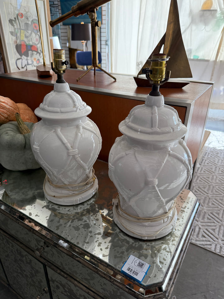 Pr FB Trellis lamps As Is