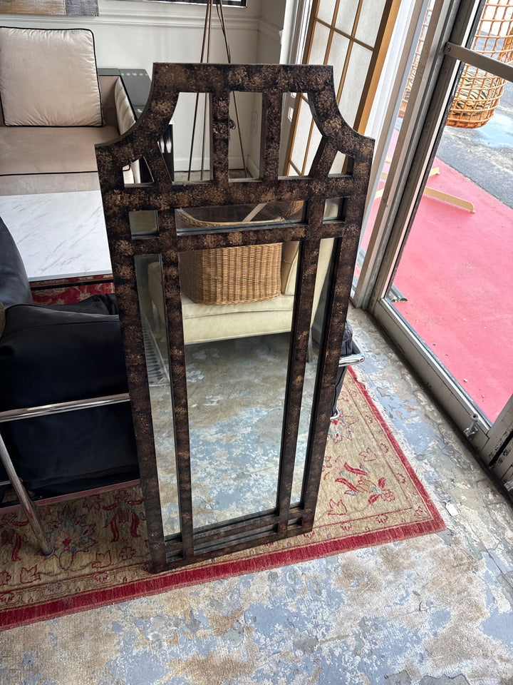 Chinoiserie oil drip narrow mirror