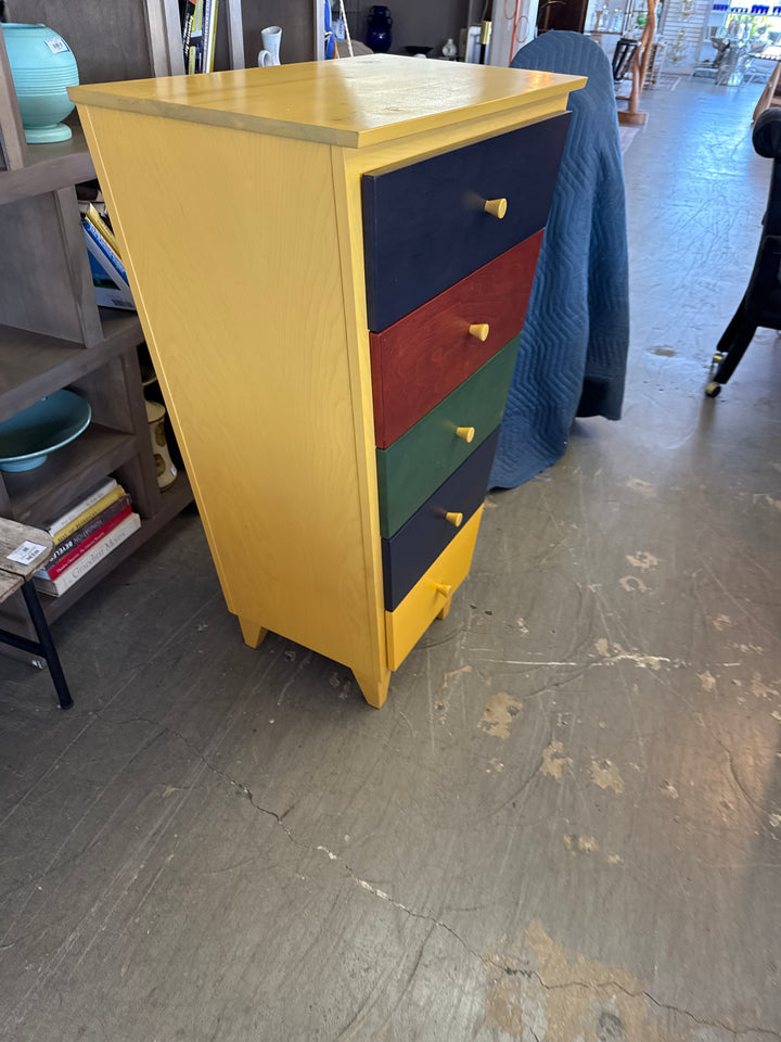 Memphis style inverted triangle dresser