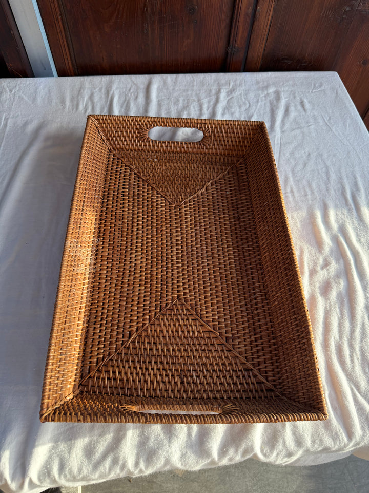 French woven tray