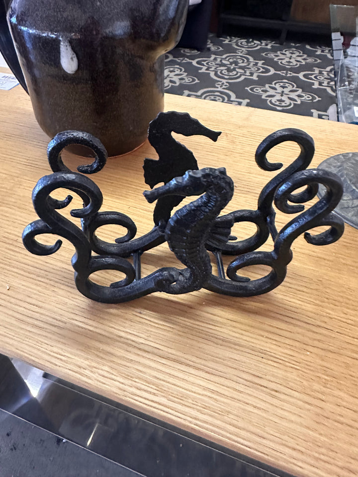 Seahorse napkin holder