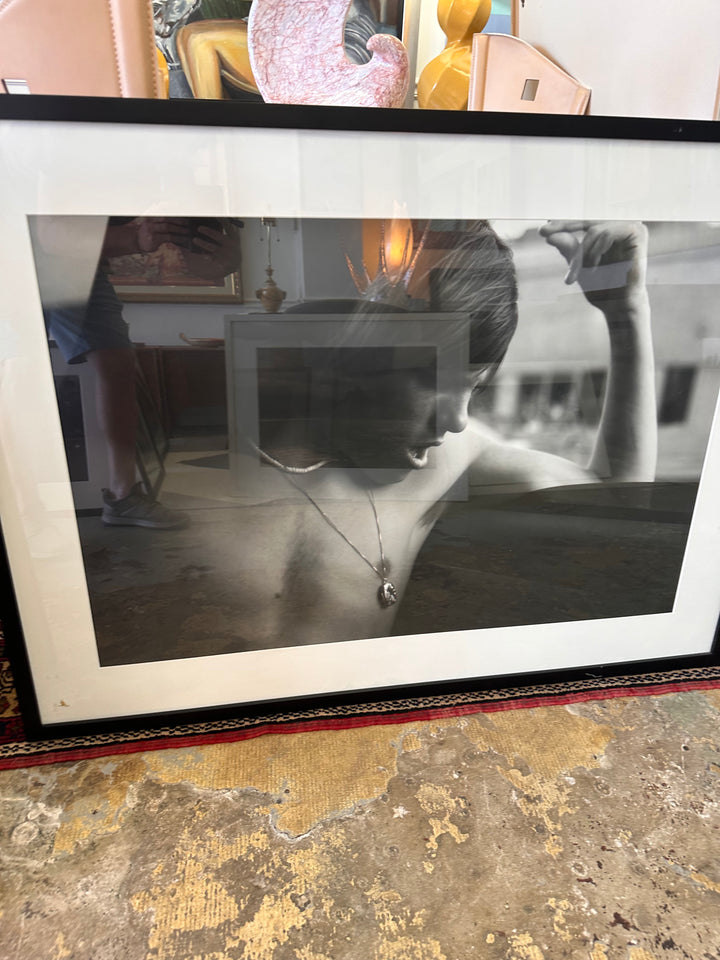 Man with necklace Framed photo