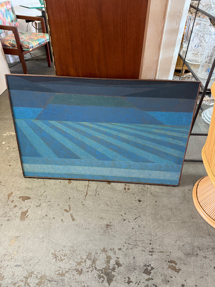 Surrealist abstract art signed Aldir.78