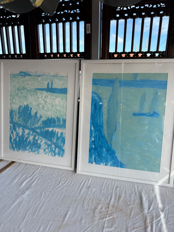 Two available Abstract Art by Artist Yu He
