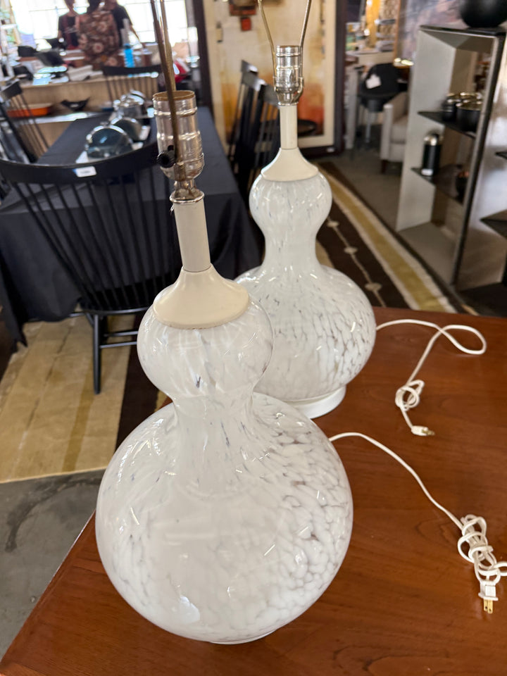 Pr Large Murano lamps
