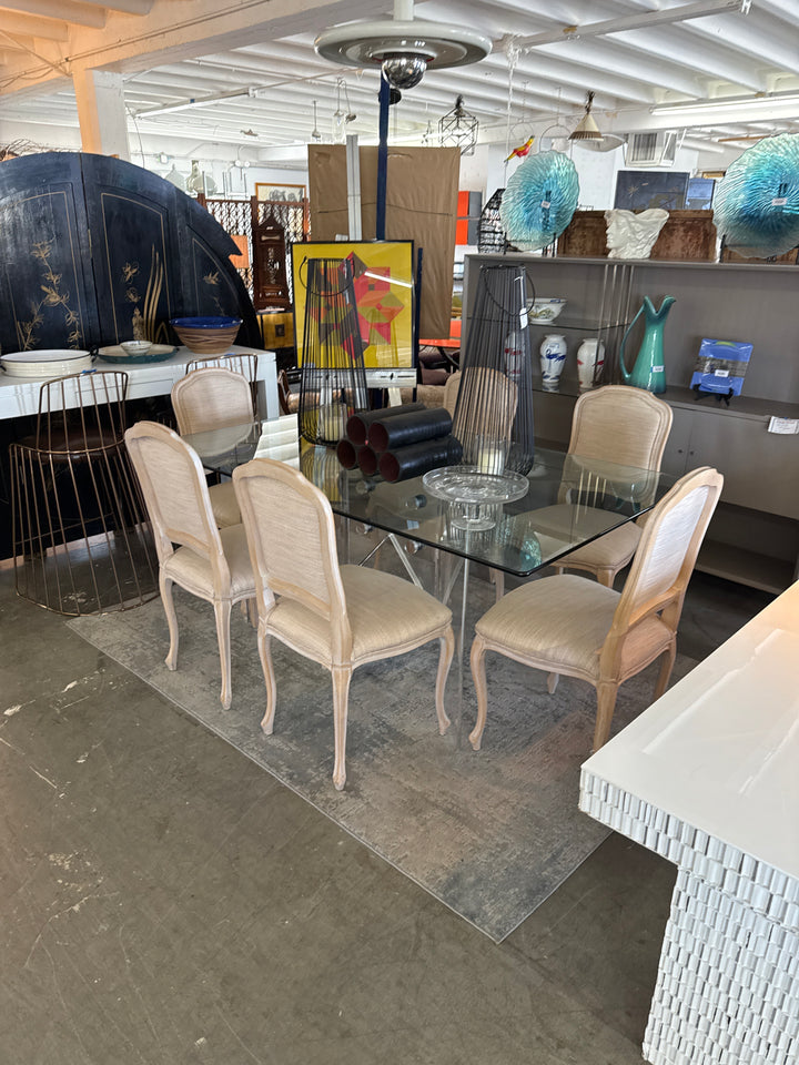 Set/6 French dining chairs