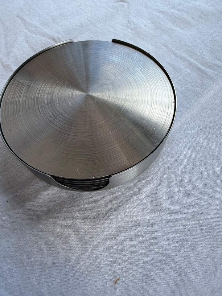 7pc Steel coaster set