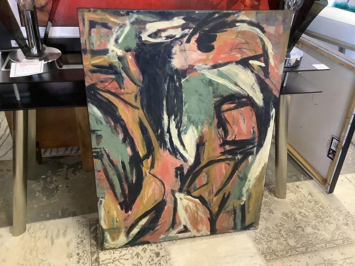 Brown Abstract by Jacki Rosen