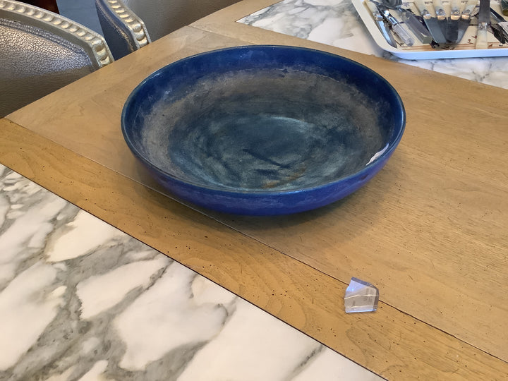 Blue ceramic bowl