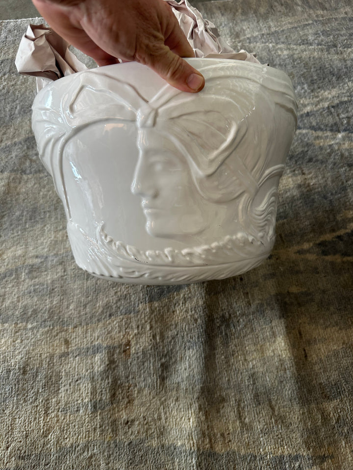 Italian profile ceramic planter