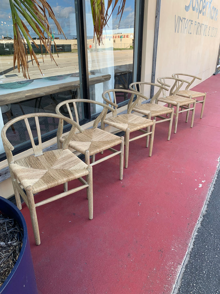 CB Cresent wishbone set/6 chairs