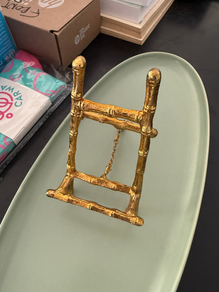 Gold bamboo sm Easel