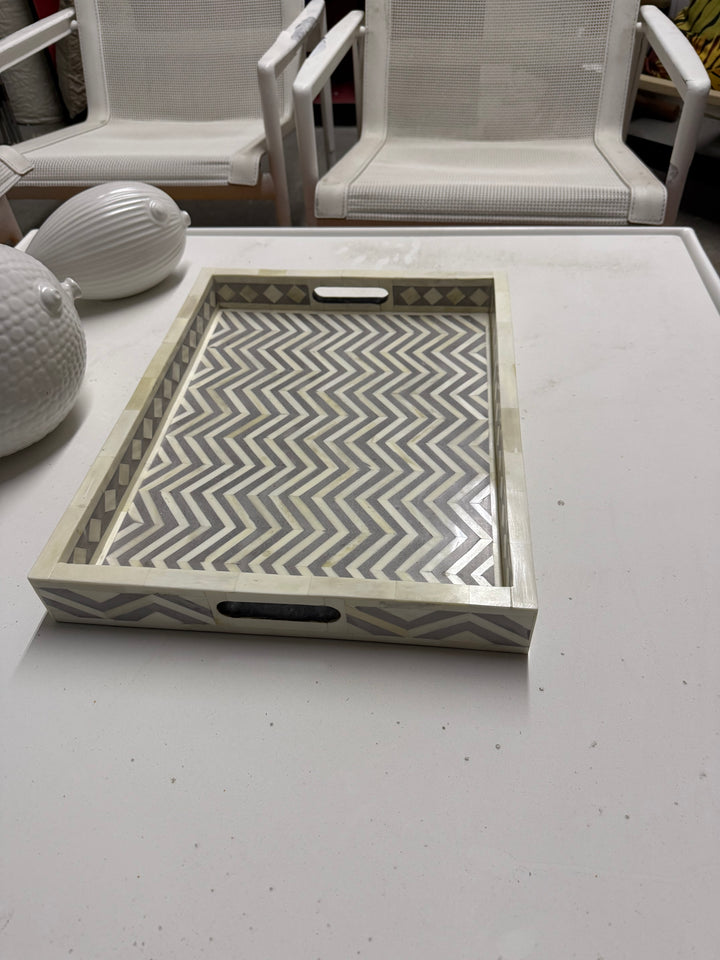 Chevron Bone tray