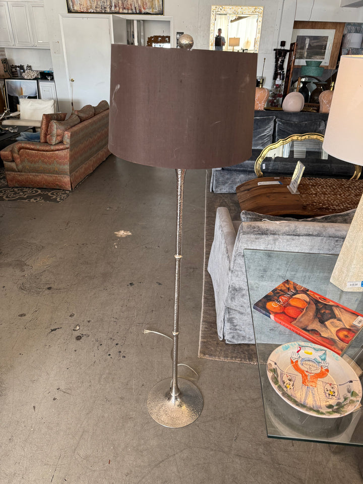 Tanner Hammered Silver floor lamp