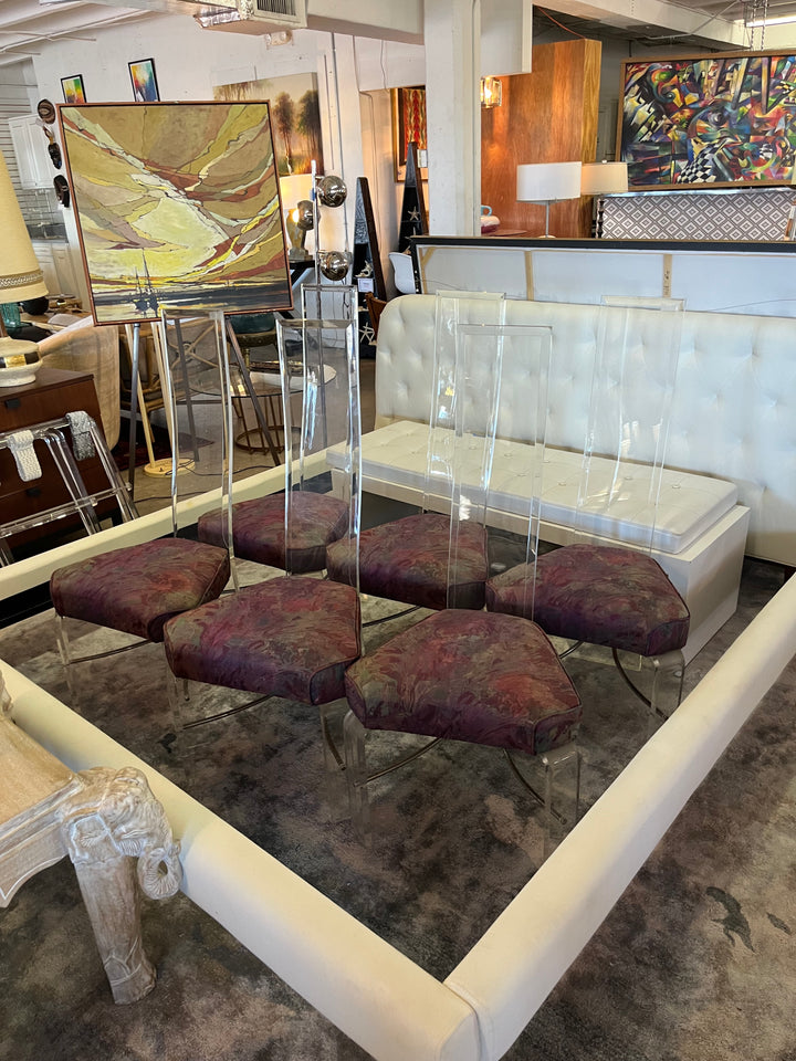 Set 6 Lucite Chairs