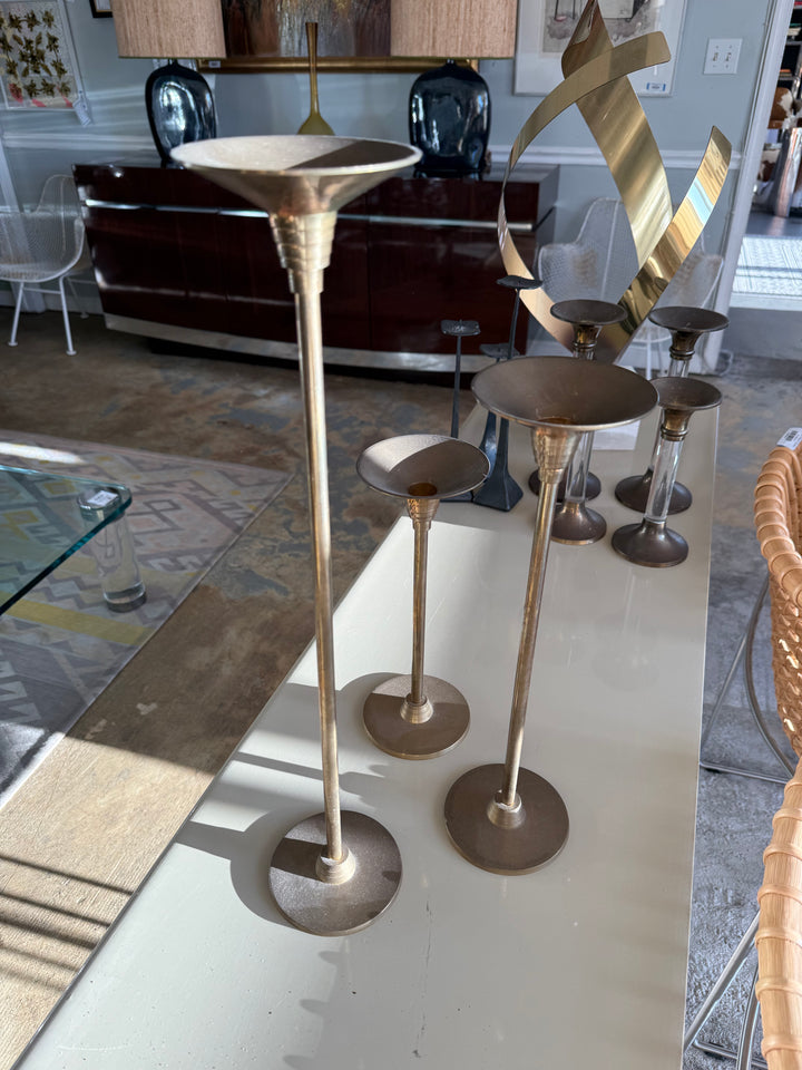 Set/3 Memphis style brass CS