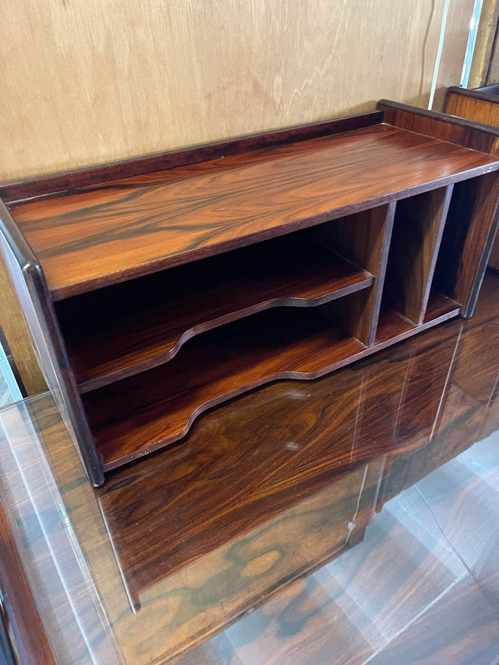 Vintage Rosewood Desk Organizer