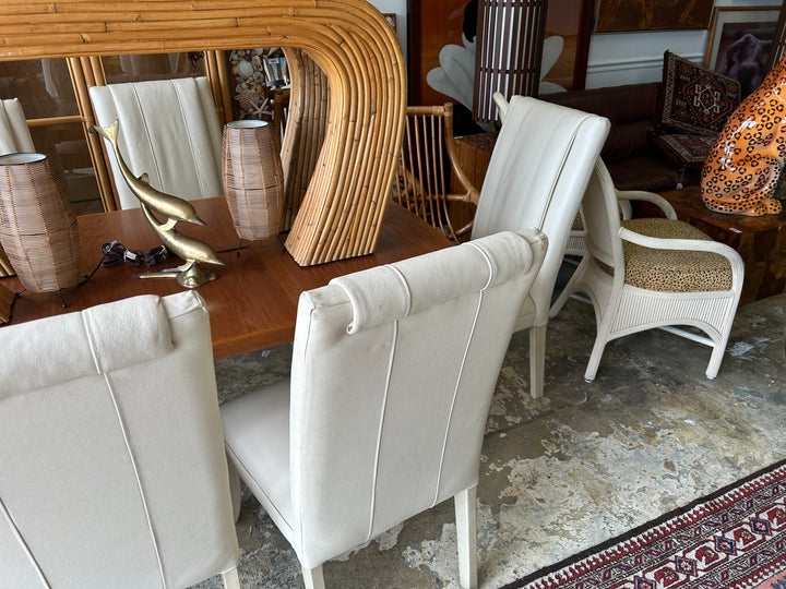 Set/6 Leather Chairs