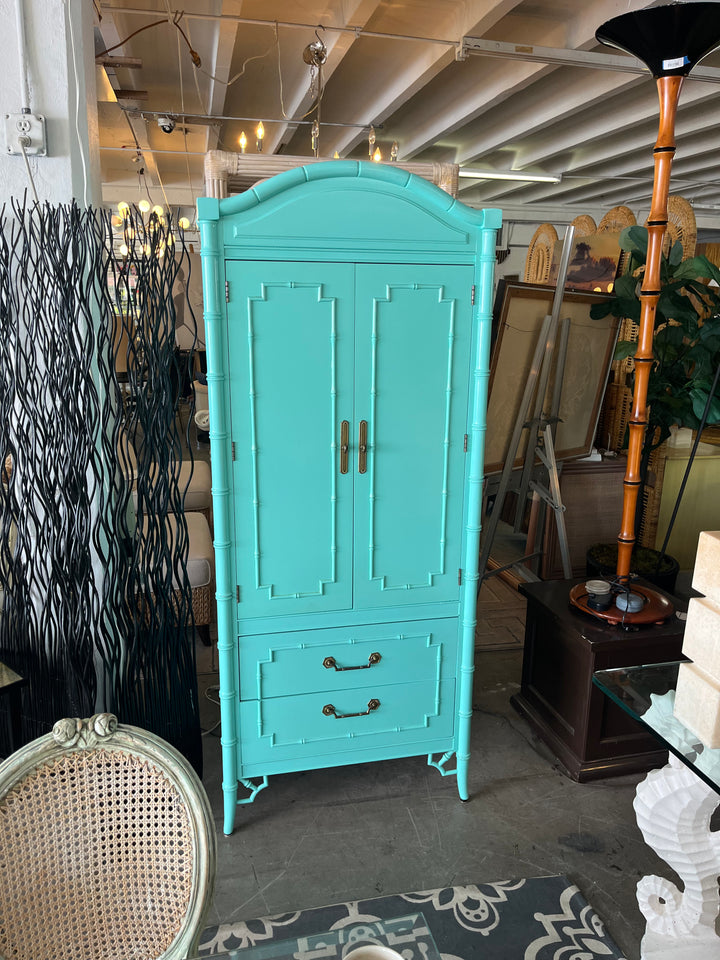 Faux Bamboo Petite Armoire