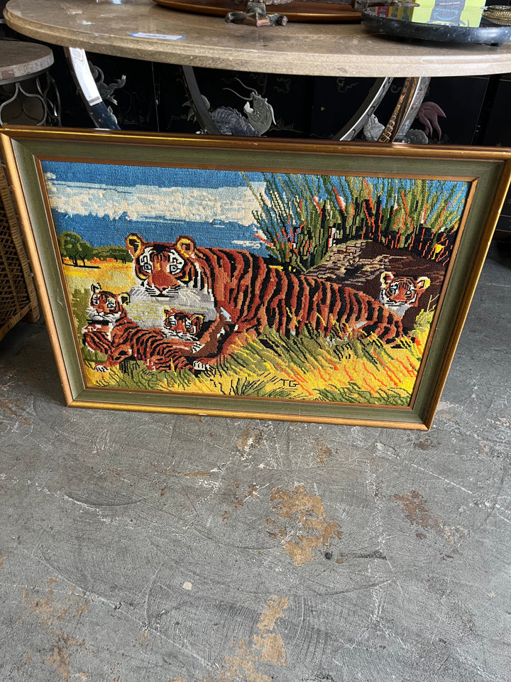 Needlepoint Tiger