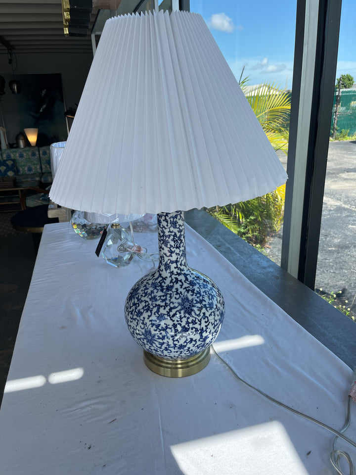 Blue & White Ceramic Lamp
