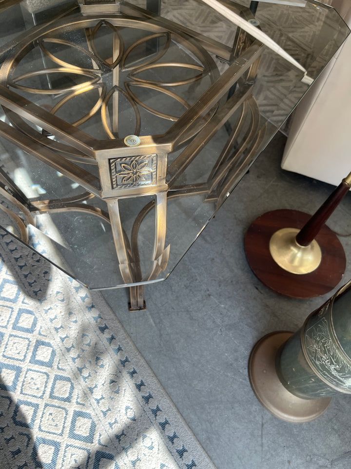 Metal Floral  Side Table