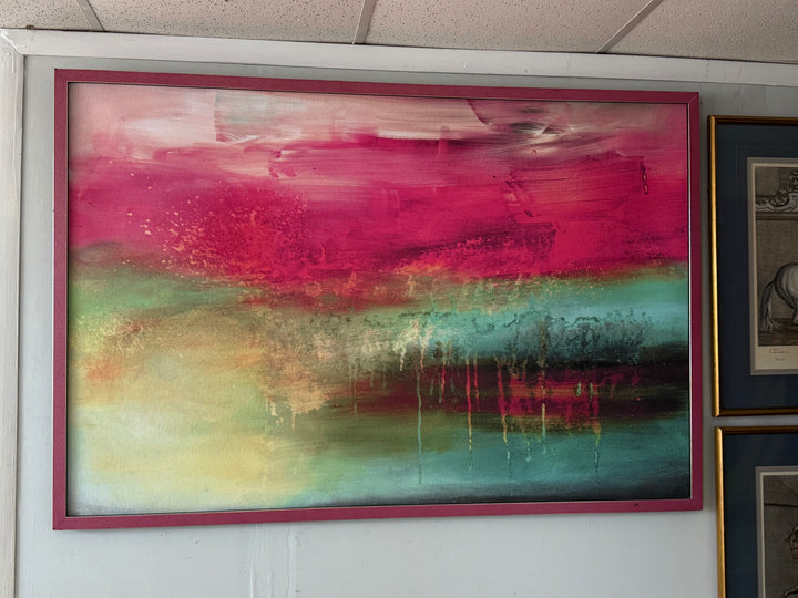 Large Pink Abstract Print