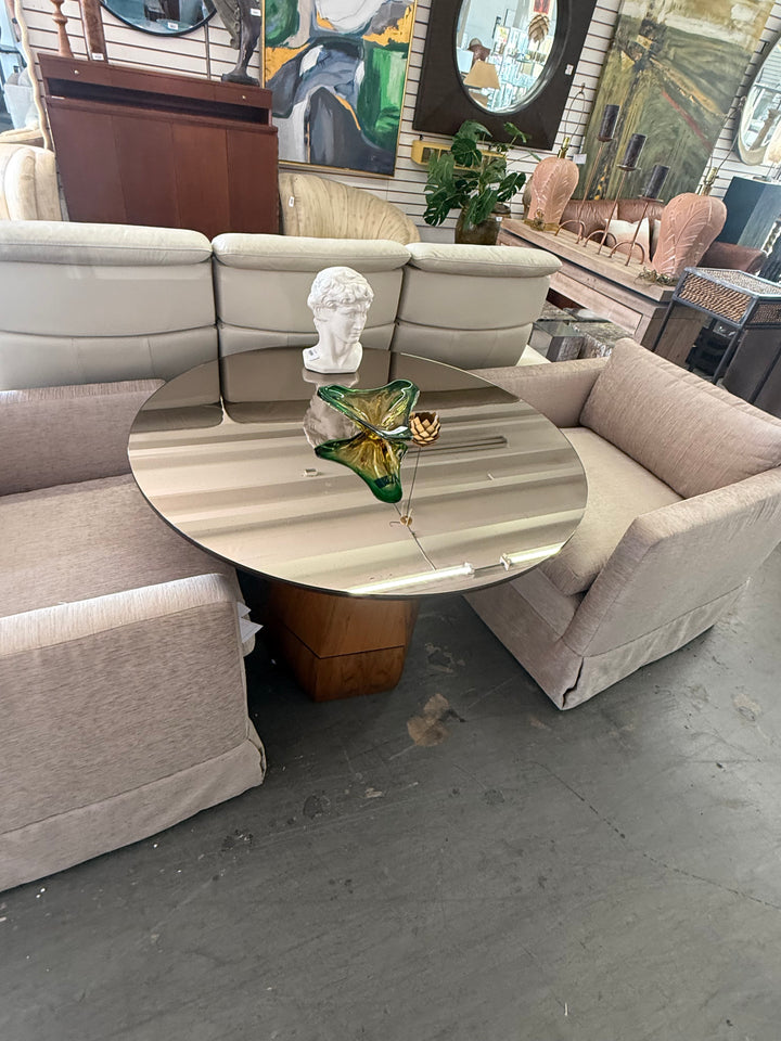 Wood & Mirror Table