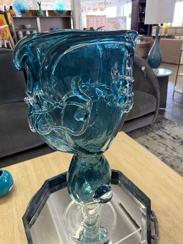 Ion Tamaian Huge Glass Face Vase