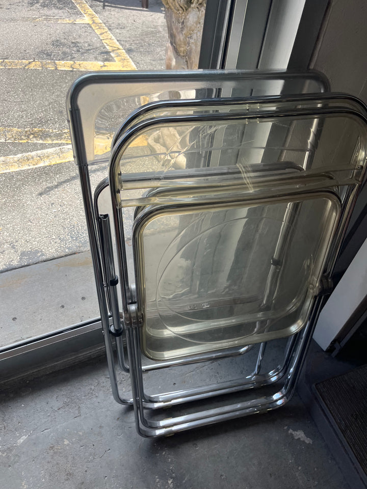Lucite folding chair