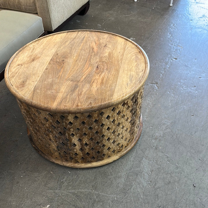 African drum table
