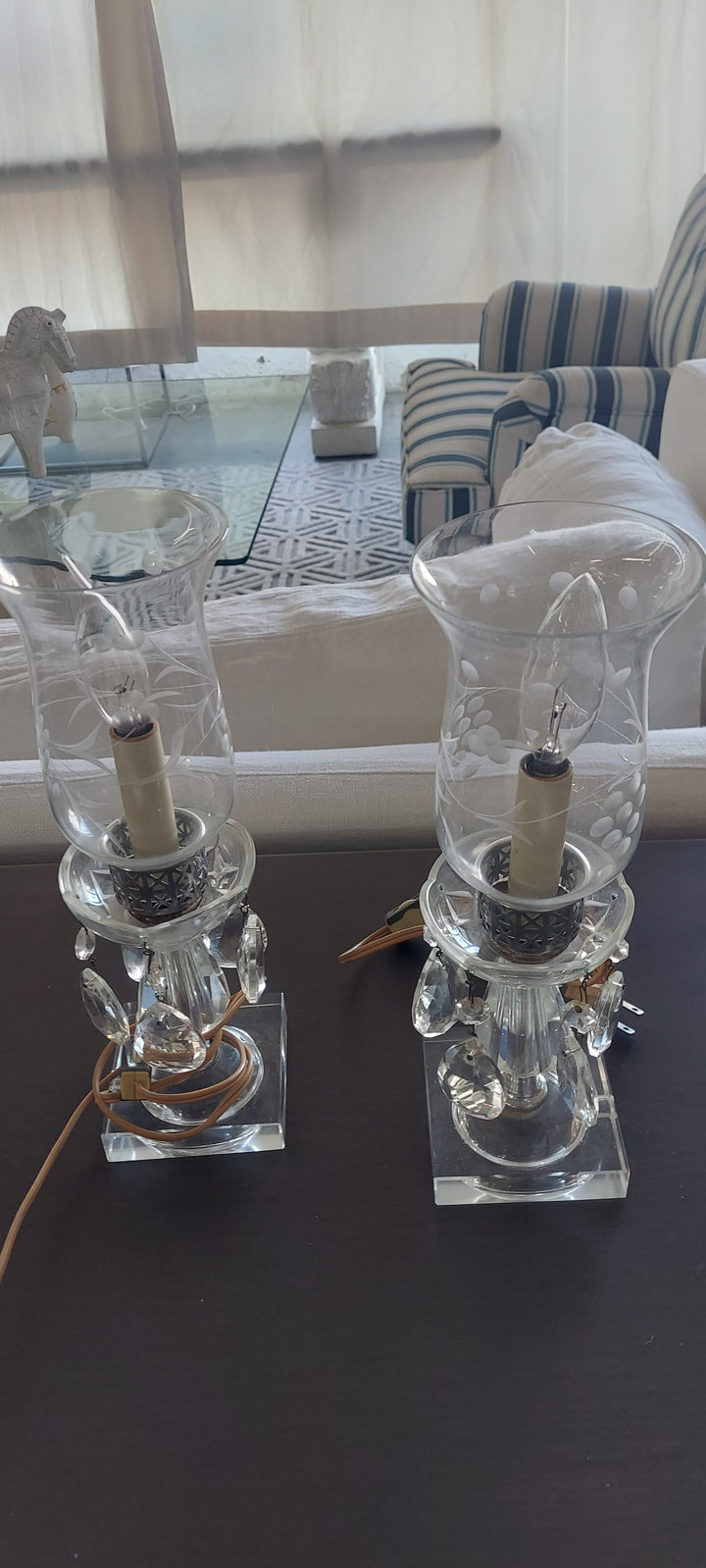 Antique Crystal Lamps