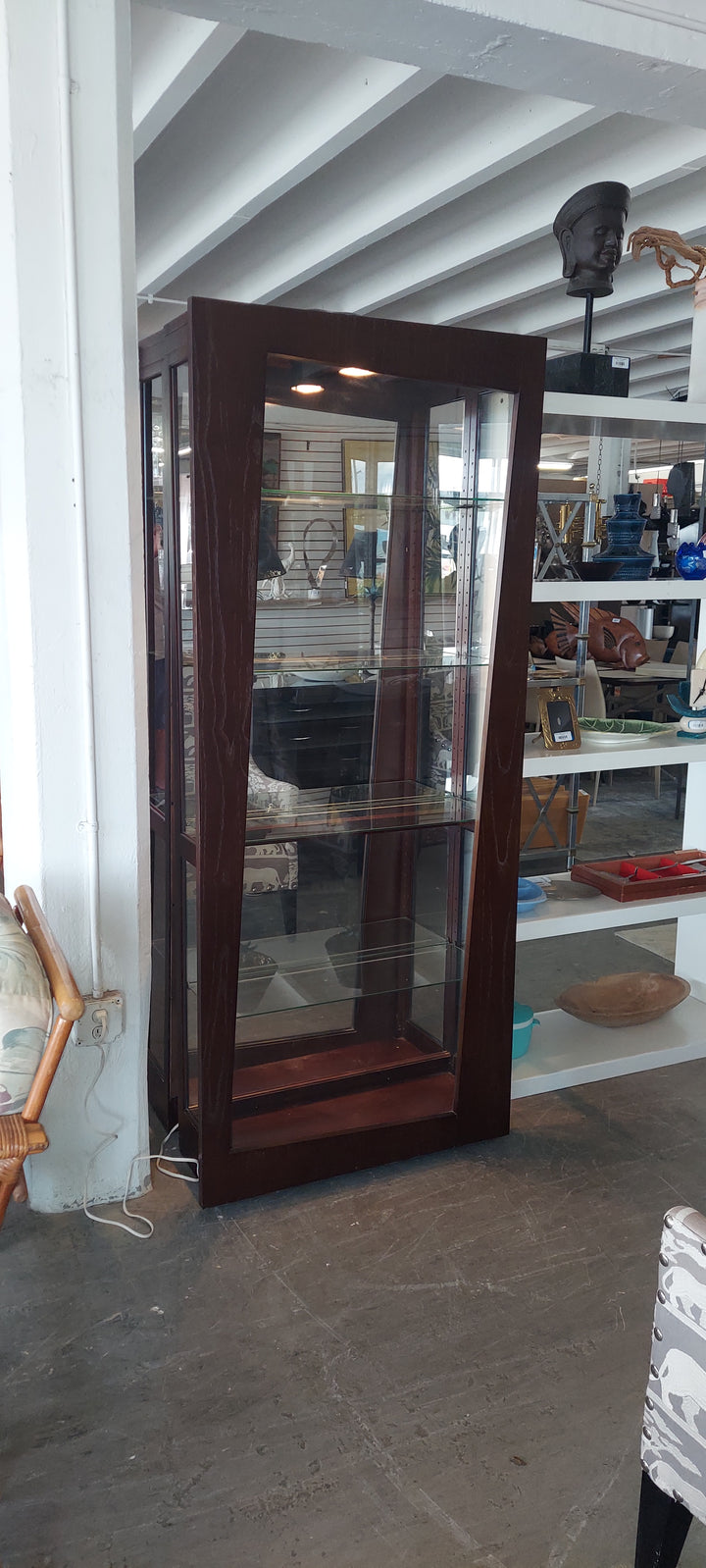 Pr Modern Espresso Display cabinets