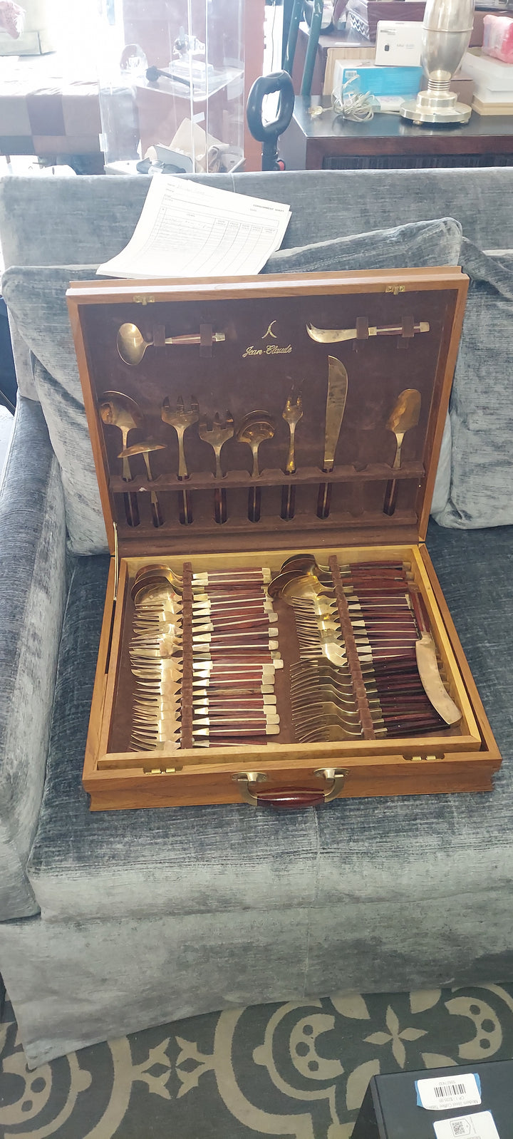 Jean Claude MCM gold/brass silverware