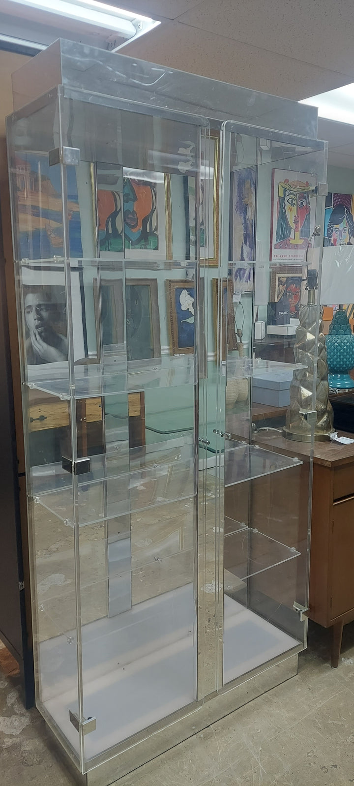 Lucite Display Cabinet