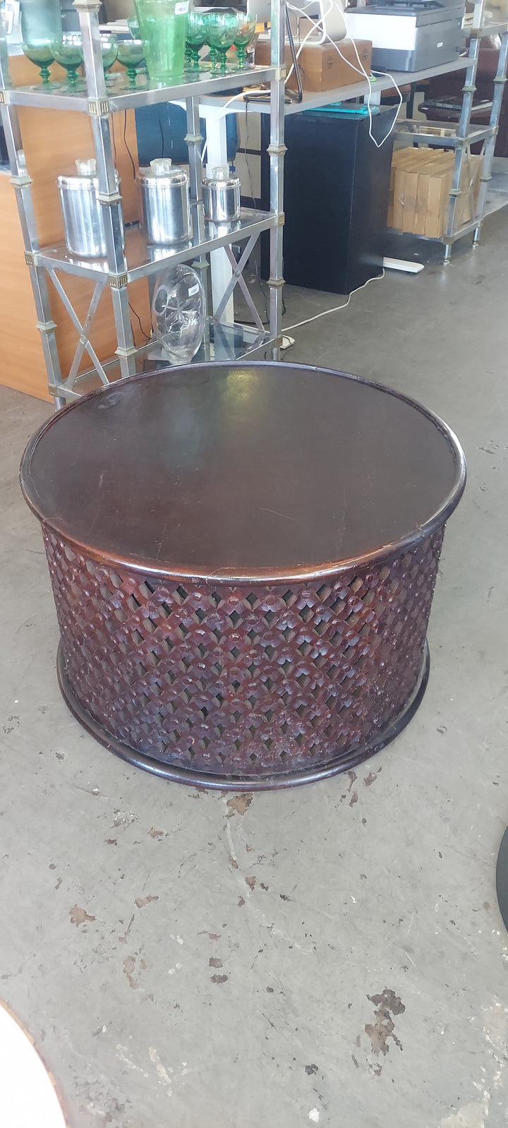 Wood Drum Table
