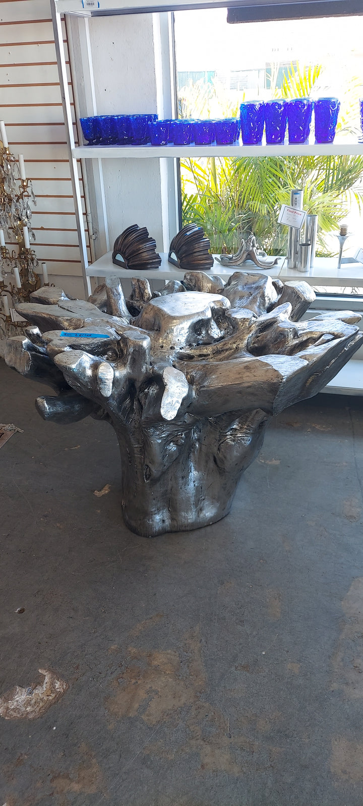 Silver Dining table base
