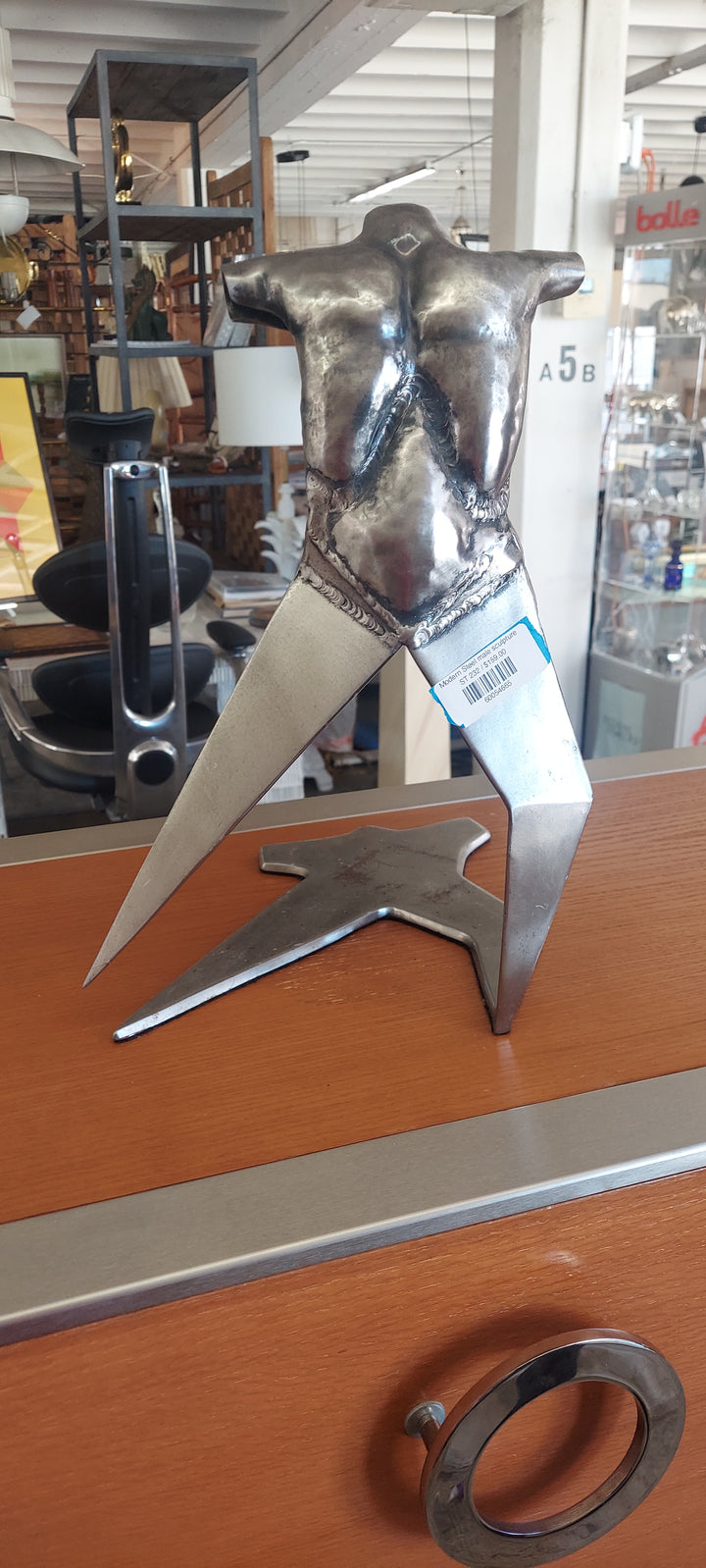 Modern Steel male sculpture