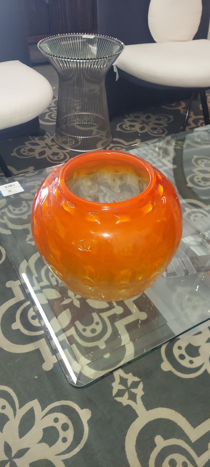 LG orange vase