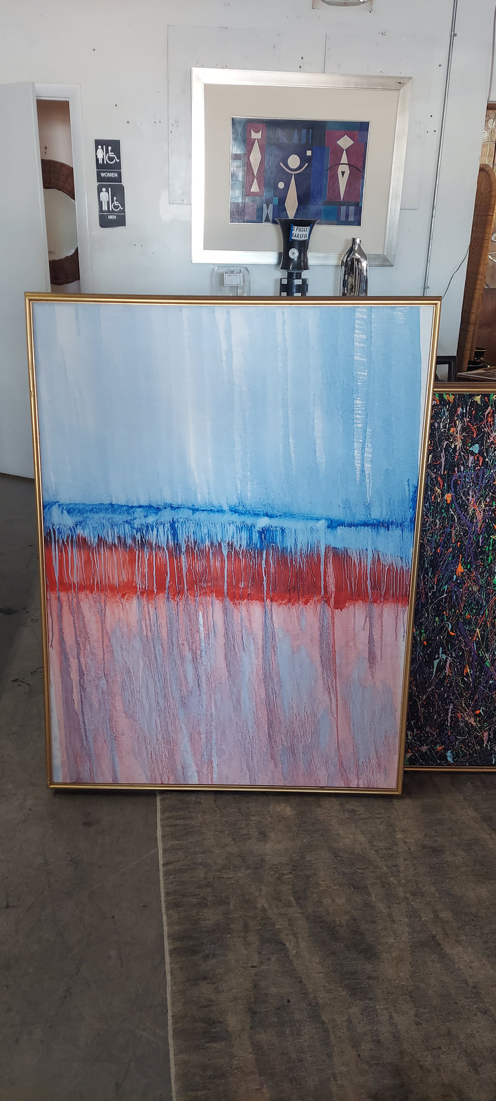 Modern pink/blue abstract