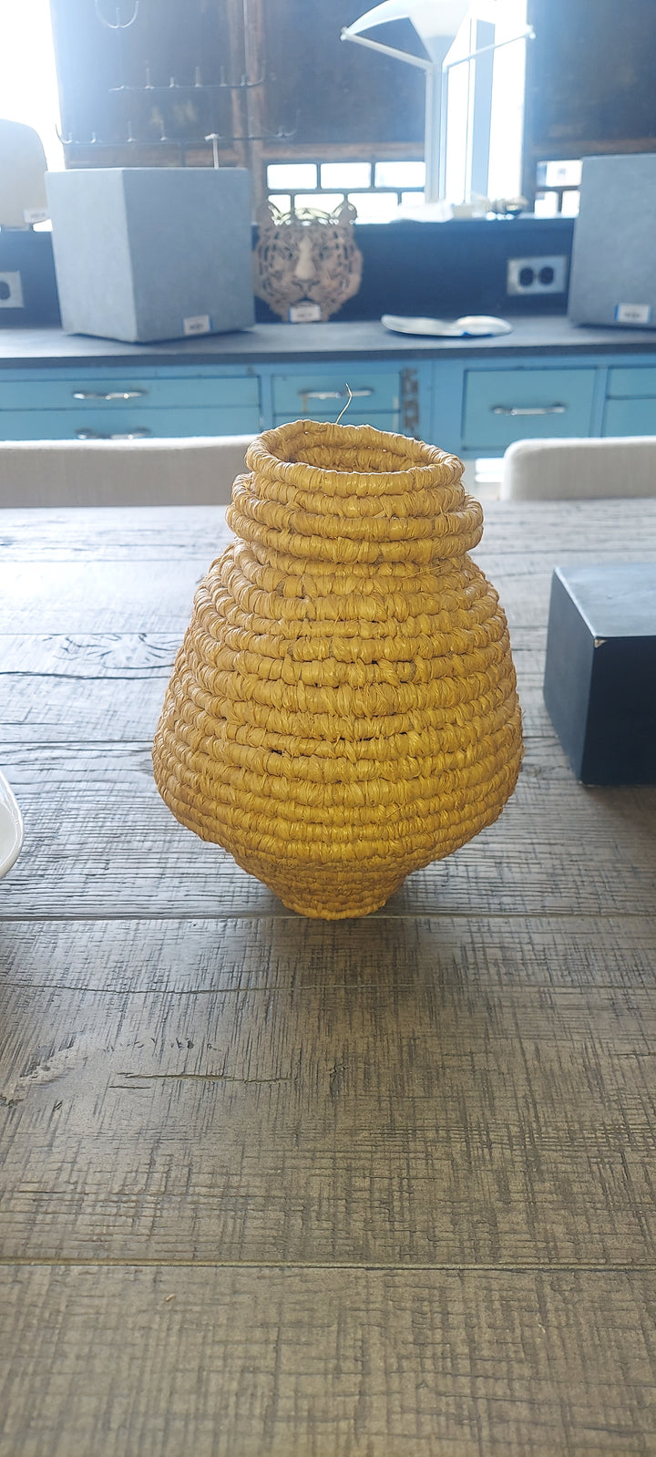 Vintage Straw Bucket